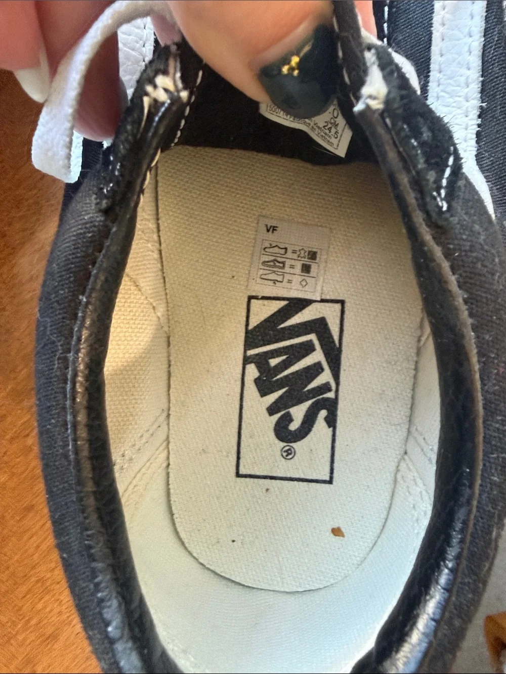 Vans Black and White Old Skool Low Top Sneakers